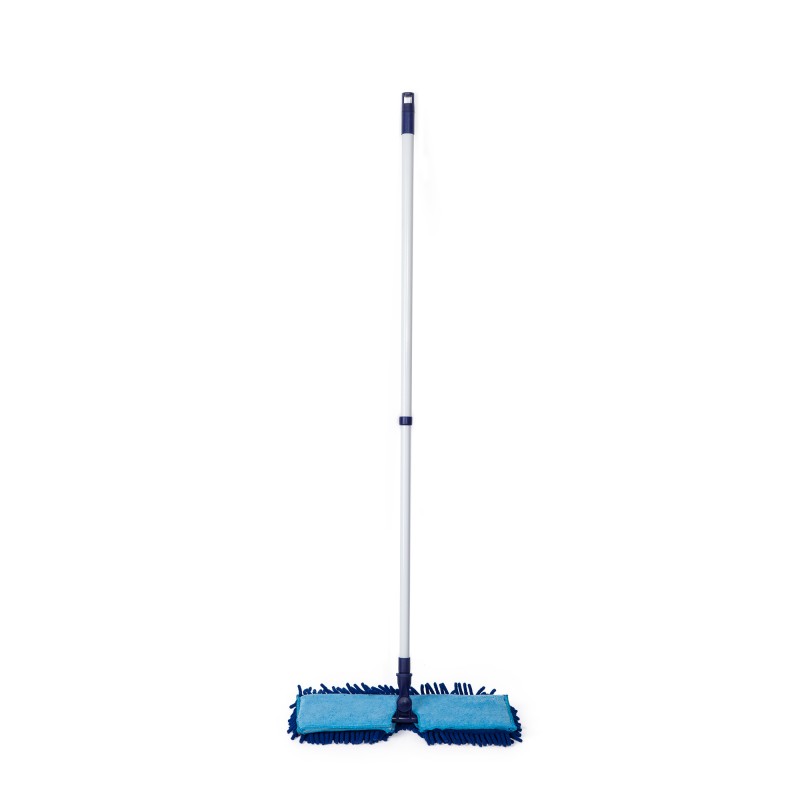 Esfregona de chenille de microfibra dupla face para uso seco